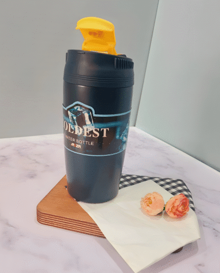 COLDEST Insulated Travel Mug (500ml) | Stainless Steel Thermal Coffee Tumbler with Leak-Proof Flip Lid for Hot & Cold Drinks