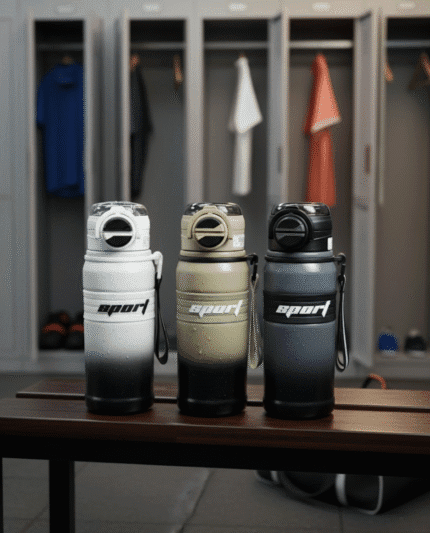 SPORT Insulated Stainless Steel Water Bottle | Leak-Proof Hot & Cold Thermos Flask with Shoulder Strap for Gym & Outdoors"680mL