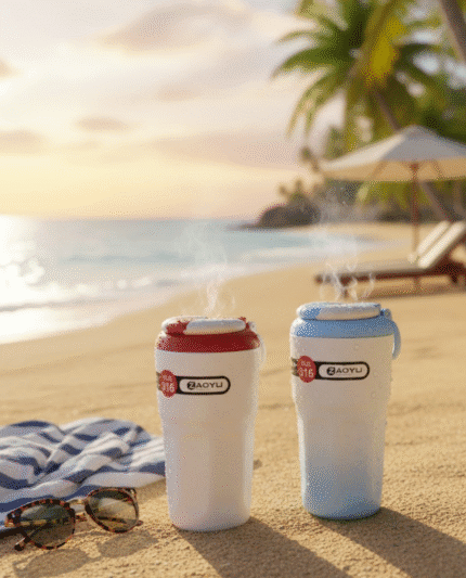 Premium Stainless Steel Insulated Tumbler | BAOYU Thermal Coffee Mug for Hot & Cold Drinks 450ml