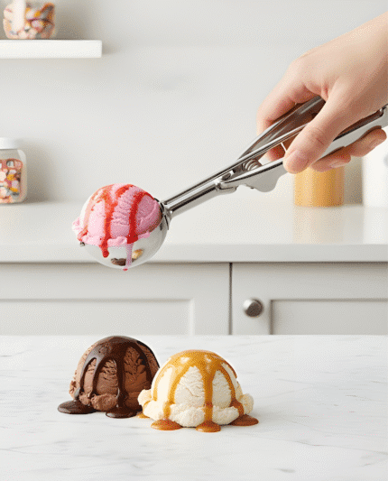 Professional Stainless Steel Ice Cream Scoop