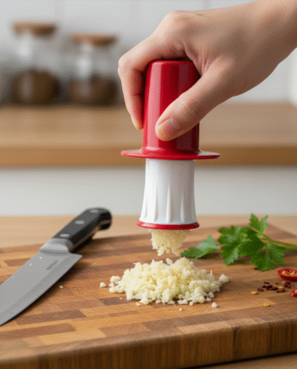 Garlic Press Multifunctional, kitchen manual