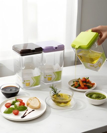 random colours Crystal Oil Storage and Measuring Jar 600 ml