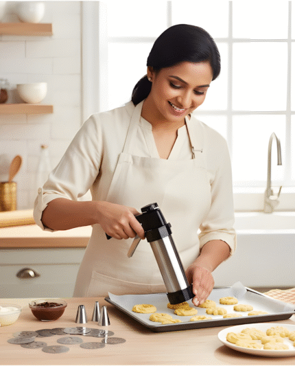 Stainless Steel Cookie Decorating Kit Biscuit Press Cookie Gun Set for Baking