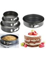 3pc Round Non Stick cake mould