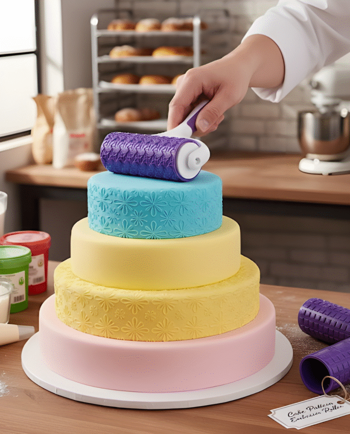 Cakes Pattern Emboser Roller