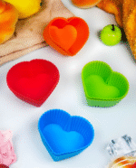 6pcs silicon cup cake moulid