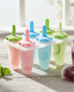 Multi-Color Ice Cream Mold Set Easy Release Popsicle Holders