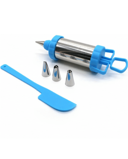 Stainless Steel Icing Kit with 3 Nozzles & Spatula