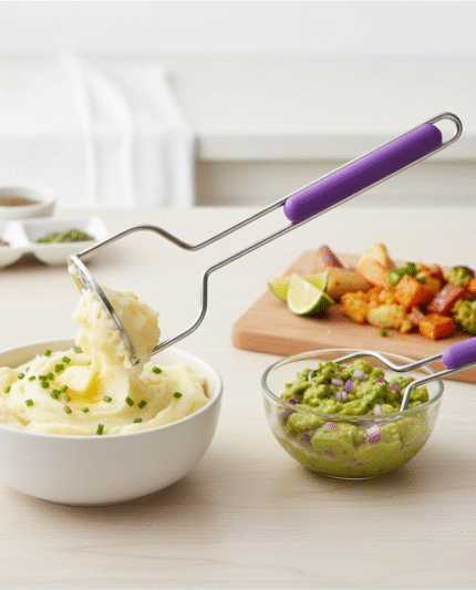 Stainless Steel Potato Masher with Comfortable Grip
