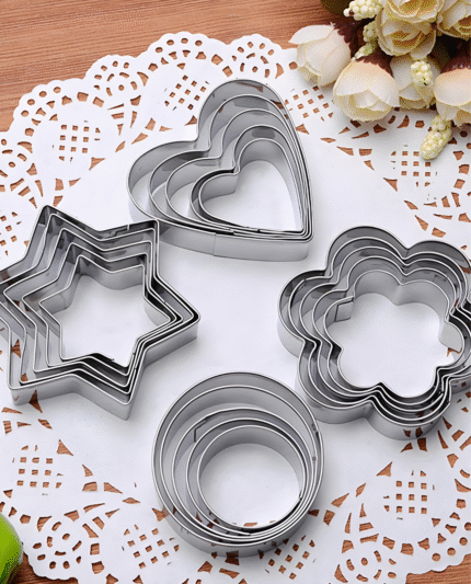 Premium stainless steel Cookie Cutter Set featuring multiple shapes