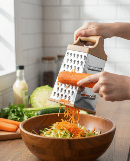 Kitchen Stainless Steel 6-Sided Box Grater Vegetable Cheese Slicer Shredder