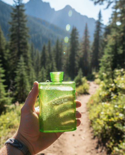 Fashion Sport Plastic Flagon Water Bottle with Rope