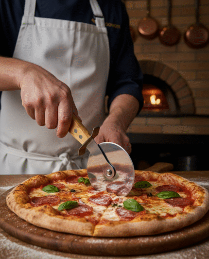 4-inch stainless steel pizza cutter wheel