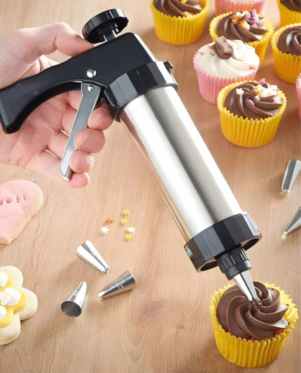 Stainless Steel Cookie Decorating Kit Biscuit Press Cookie Gun Set for Baking