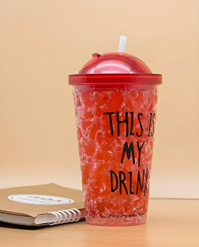 Acrylic Frosty Mason tumbler with Straw