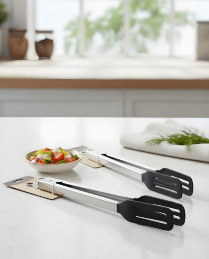 stainless steel tongs silicone non-stick non-slip BBQ