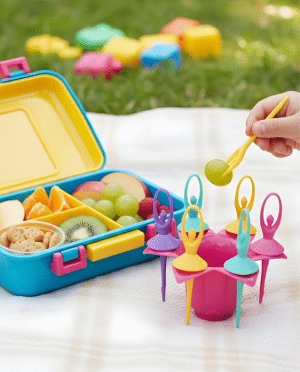 Colorful Dancing Girl Fruit Fork Set