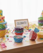 Colorful Polka Dot Cupcake Liners Muffin & Baking Cups