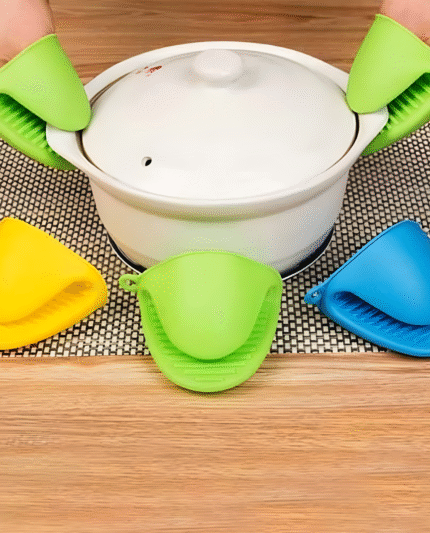 Silicone Pinch Grips & Mini Oven Mitts | 2-Piece Set of Heat-Resistant Pot Holders