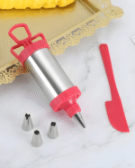 Stainless Steel Icing Kit with 3 Nozzles & Spatula